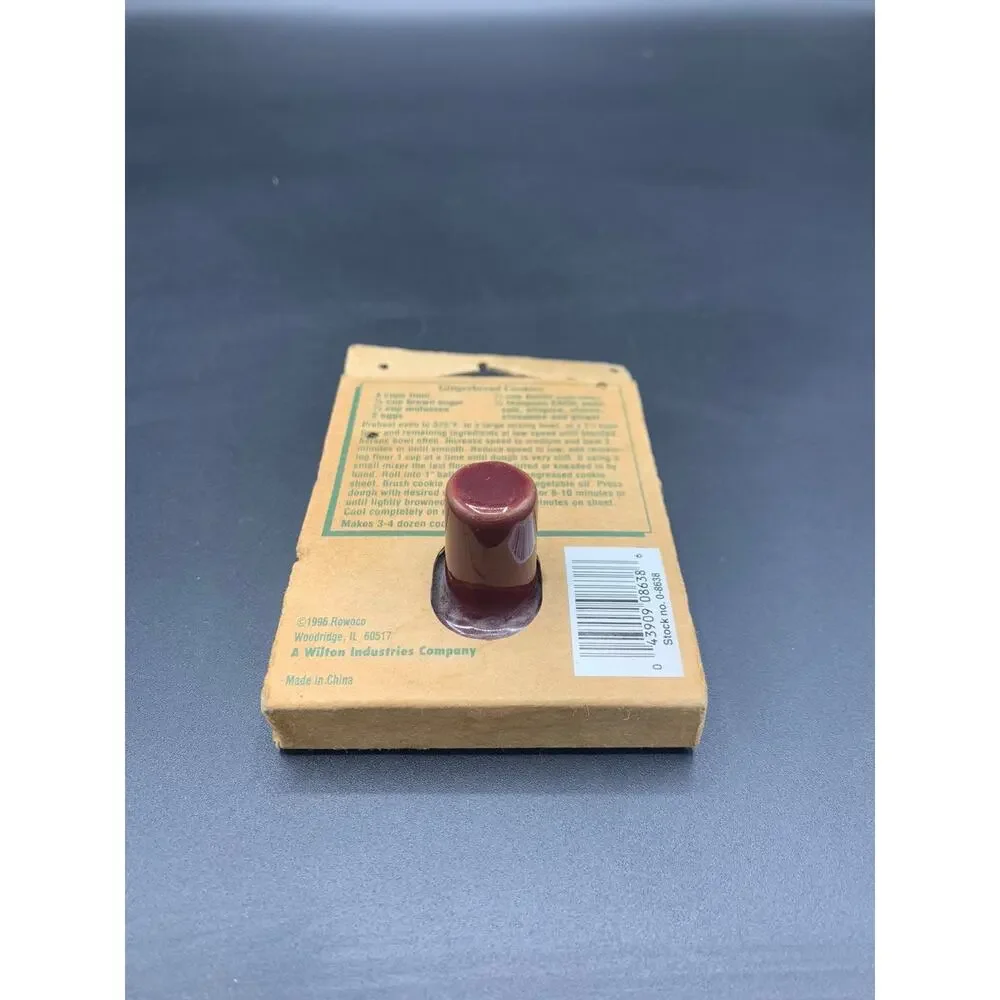 ✨ Vintage 1996 Shaker Hearth Terra Cotta Cookie Press Stamp NIP ✨